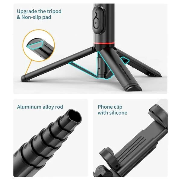 Selfie stick with fill light and tripod - Prozone