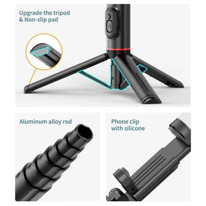 Selfie stick with fill light and tripod - Prozone