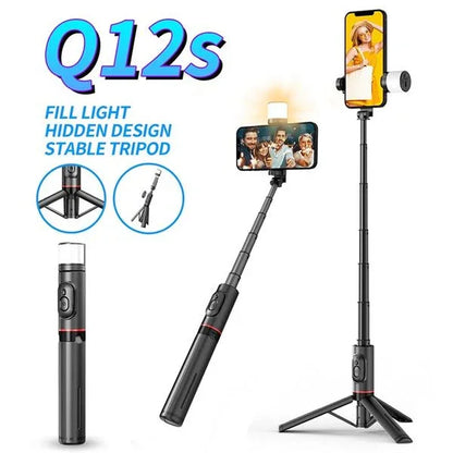 Selfie stick with fill light and tripod - Prozone
