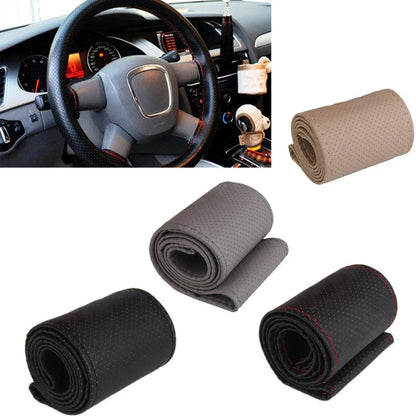 Car steering wheel cover with needles and thread - Prozone