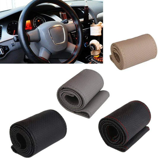 Car steering wheel cover with needles and thread - Prozone