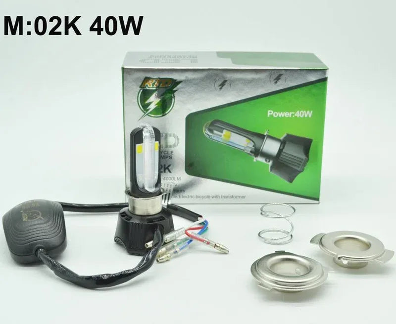 Motorcycle led headlight 40w 4400lm rtd m02h - Prozone