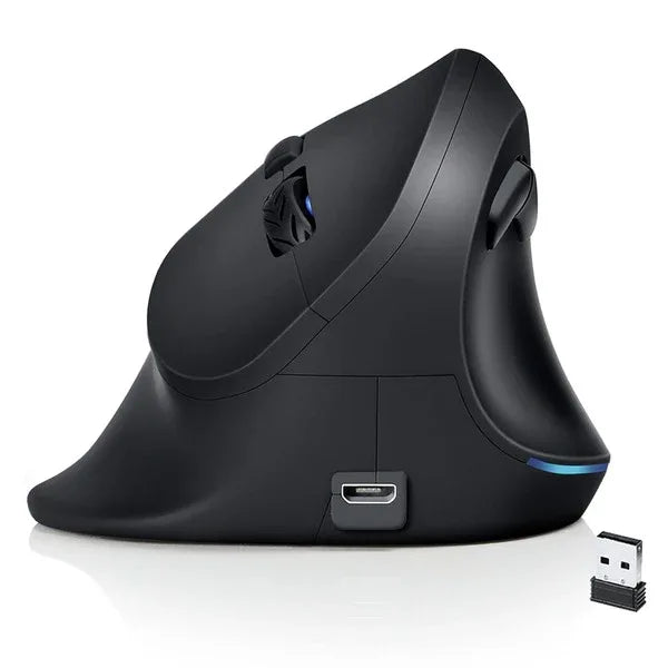 Ergonomic wireless vertical mouse rechargeable built in battery - Prozone
