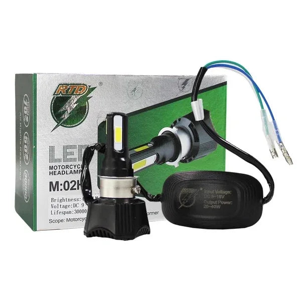 Motorcycle led headlight 40w 4400lm rtd m02h - Prozone