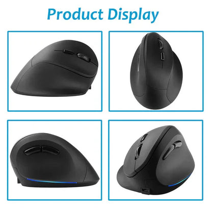 Ergonomic wireless vertical mouse rechargeable built in battery - Prozone