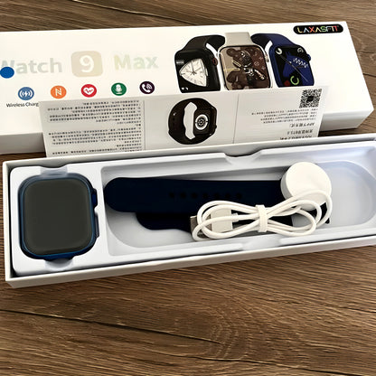 Watch 9 Max Series 9 Smartwatch (2.19 Inch IPS) 22mm Strap WITH Laxasfit APP Black