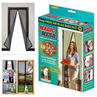 Magic mesh hands-free screen door - Prozone