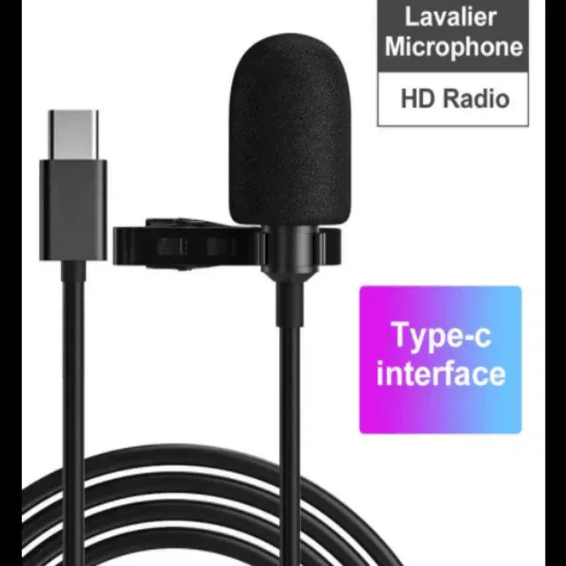 Lavelier microphone_ xo mic type c 2m wire - Prozone