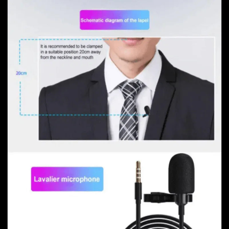 Lavelier microphone_ xo mic type c 2m wire - Prozone