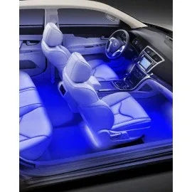 4-piece 8 color led interior lighting kit for car-ir control - Prozone