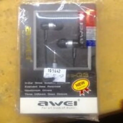 Awei es-q3 3.5mm wired earphone black super bass - Prozone