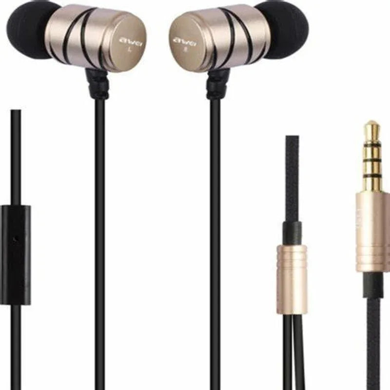Awei steel series metal stereo earphone (q5i) - Prozone