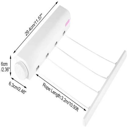 4 ropes indoor retractable clothesline - Prozone