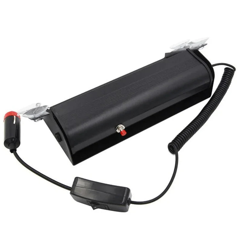 8 led red blue police flash light for dashboard - Prozone