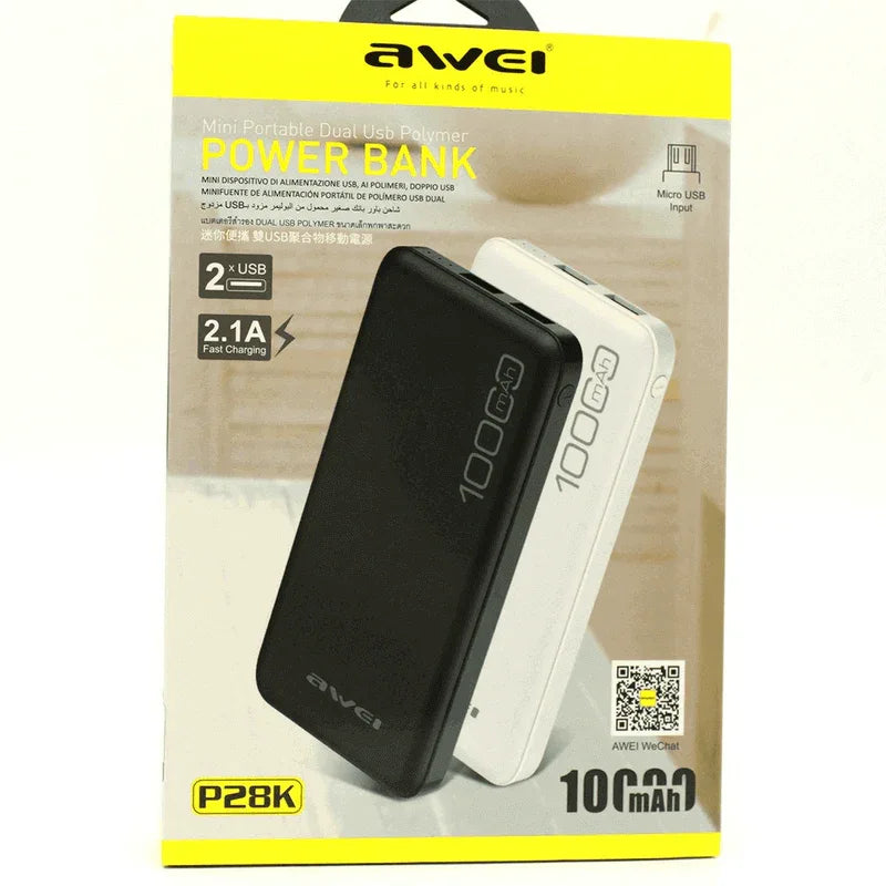 Power bank 10000mah fast charging awei p28k - Prozone
