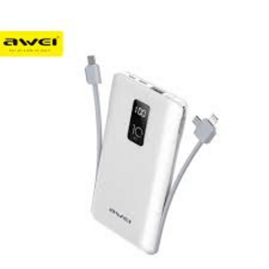 10000mah power bank awei p8k fast charging