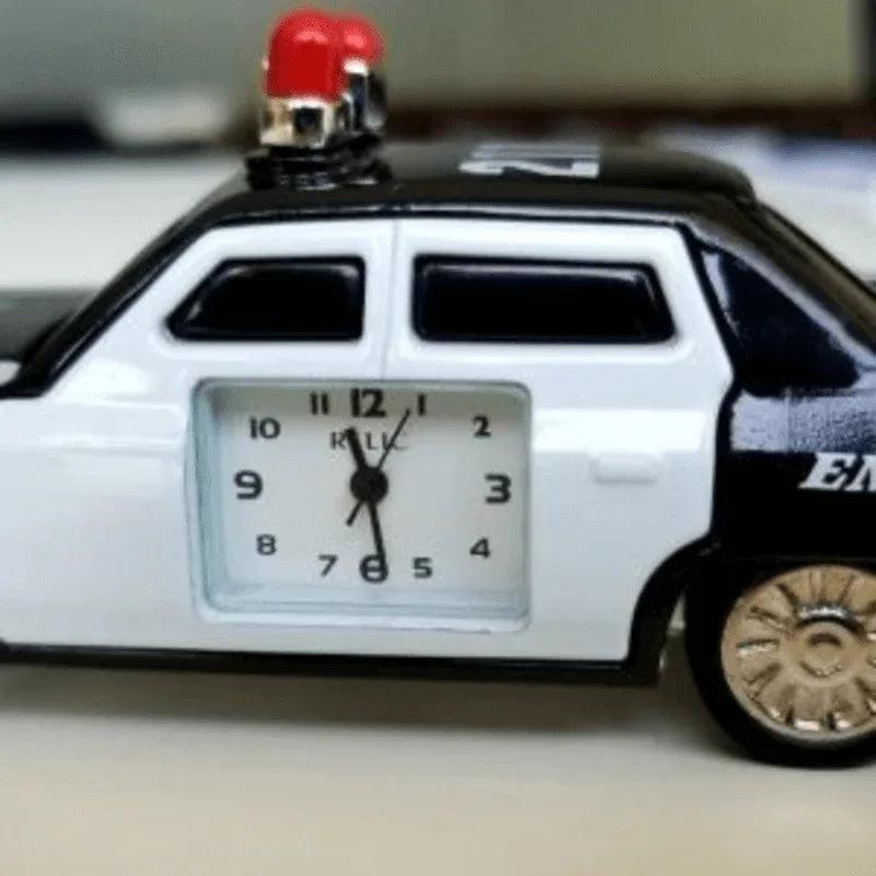 Fossil brand antique police car clock – metal black - Prozone