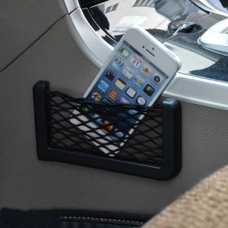 Nice car seat side back pocket storage string bag phone holder - Prozone