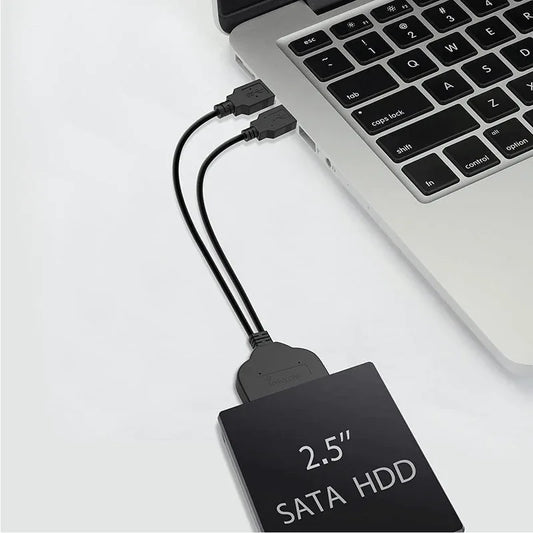 High speed dual usb 2.0 to 2.5 sata hdd adapter - Prozone
