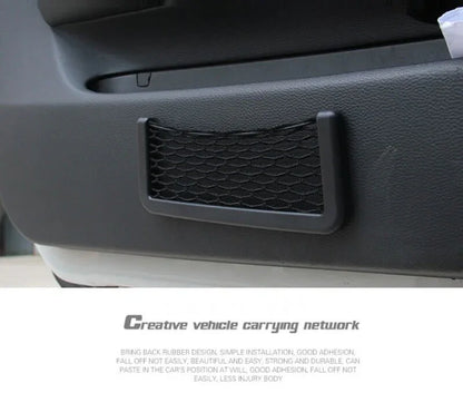 Nice car seat side back pocket storage string bag phone holder - Prozone