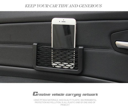 Nice car seat side back pocket storage string bag phone holder - Prozone