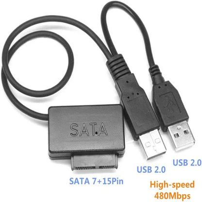 High speed dual usb 2.0 to 2.5 sata hdd adapter - Prozone