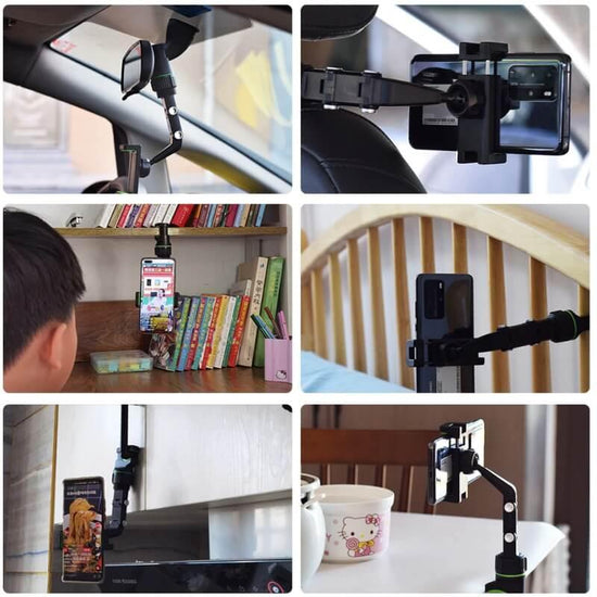 360 car multifunctional rearview mirror phone holder - Prozone