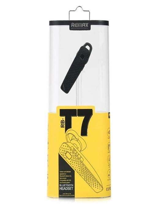   branded remax bluetooth headset t-7   