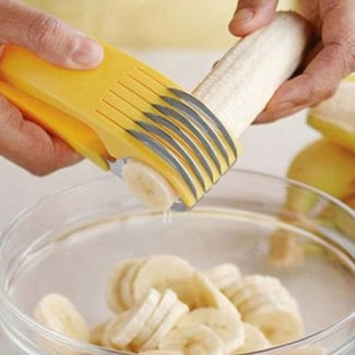 Stainless Steel Banana Slicer & Multipurpose Fruit Cutter