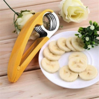 Stainless Steel Banana Slicer & Multipurpose Fruit Cutter