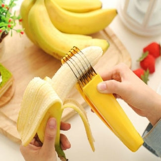 Stainless Steel Banana Slicer & Multipurpose Fruit Cutter