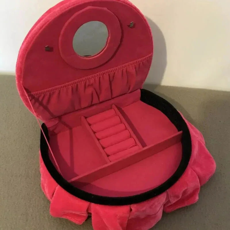 Pink luxury round bed style jewelry organizer - Prozone