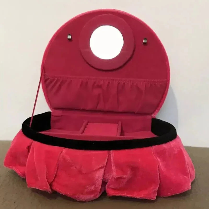 Pink luxury round bed style jewelry organizer - Prozone