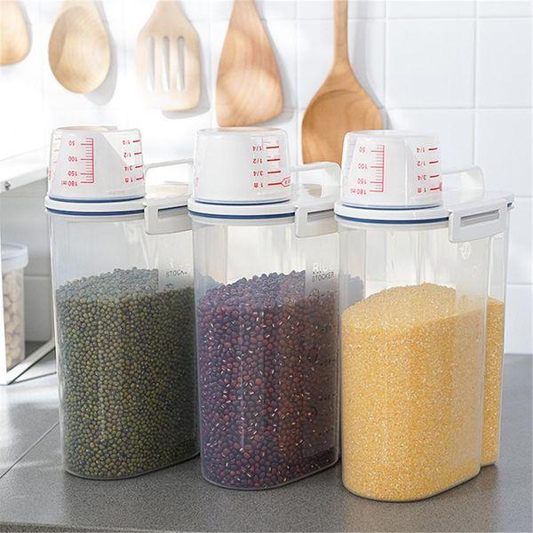 Air tight cereal jar food storage container 2l capacity - Prozone