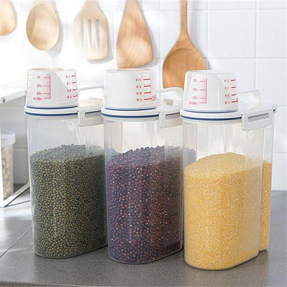 Air tight cereal jar food storage container 2l capacity - Prozone