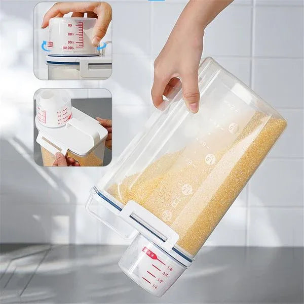 Air tight cereal jar food storage container 2l capacity - Prozone