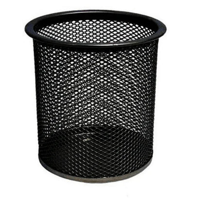 2pc black metal stand mesh style pen holder - Prozone