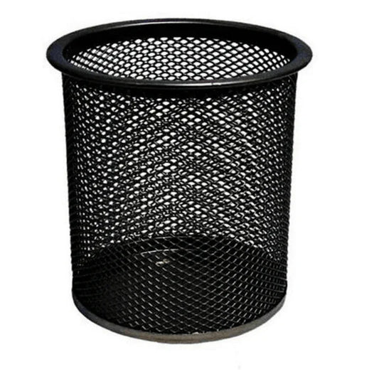 2pc black metal stand mesh style pen holder - Prozone