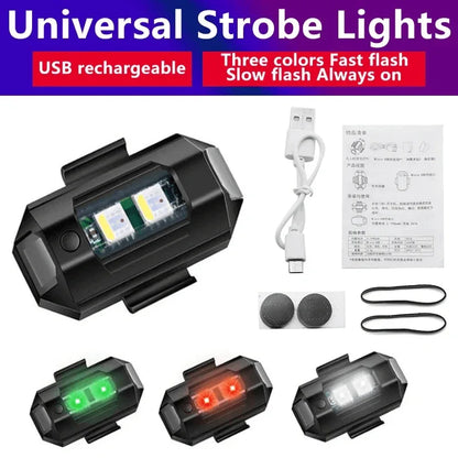 2 pcs universal led bike strobe lights - Prozone
