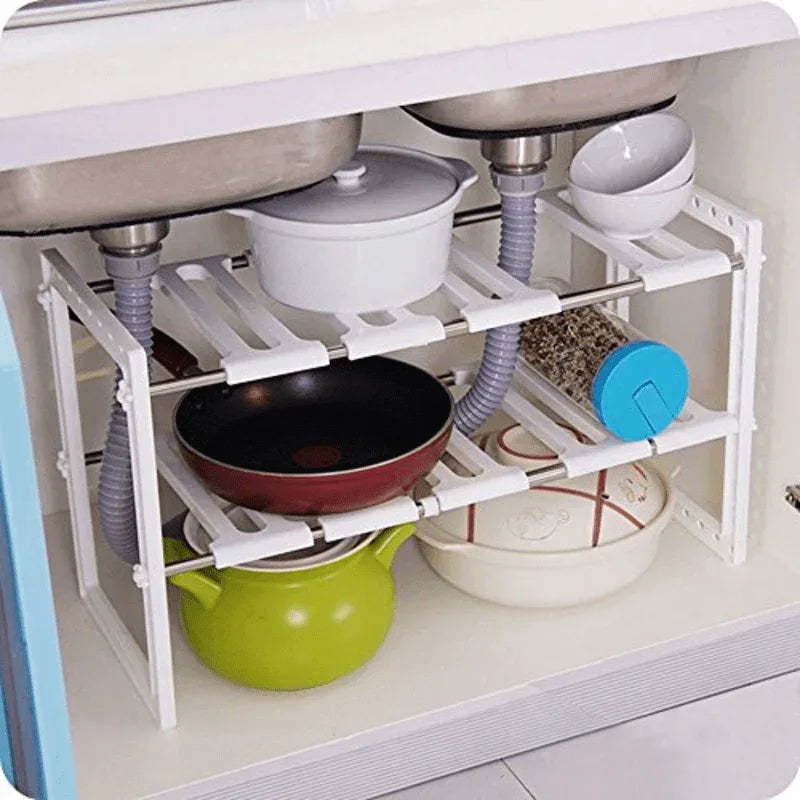 Multifunctional sink organizer storage shelf - Prozone