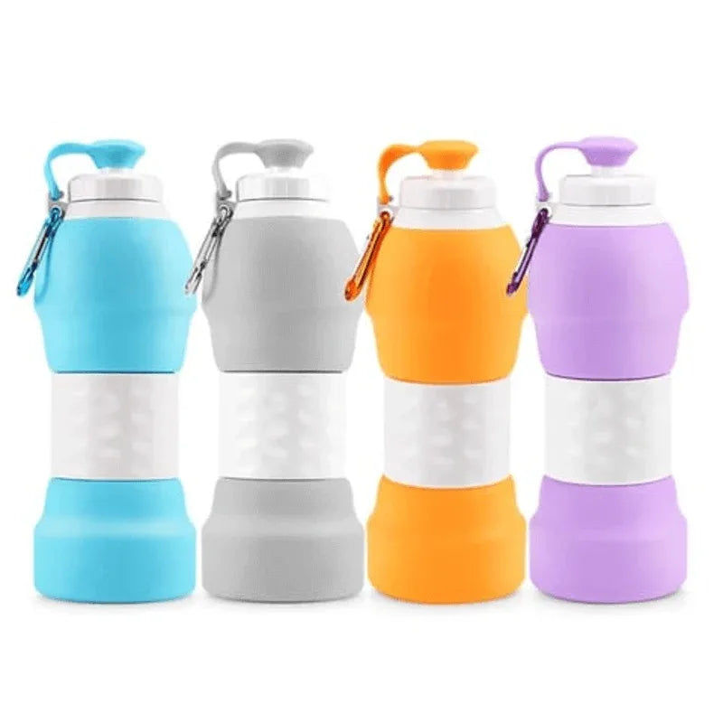 Collapsible silicone water bottle leakproof - Prozone