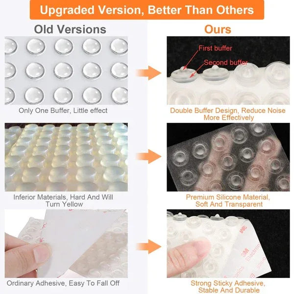 Sound vibration absorber bumper pad for cabinet door -pack of 2 - Prozone