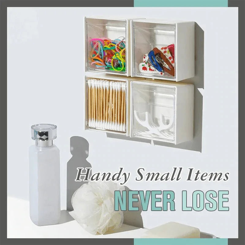 Self adhesive storage box flip top organizer - Prozone