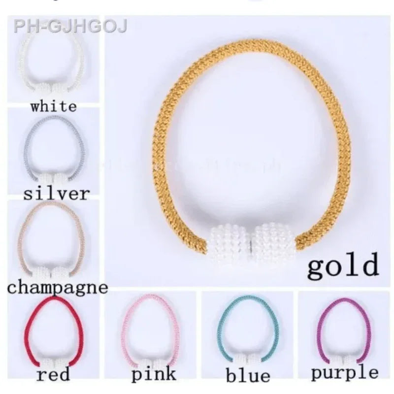 2 pcs magnetic pearl curtain buckle clip - Prozone