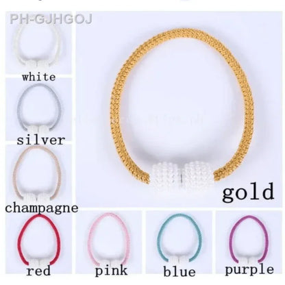 2 pcs magnetic pearl curtain buckle clip - Prozone