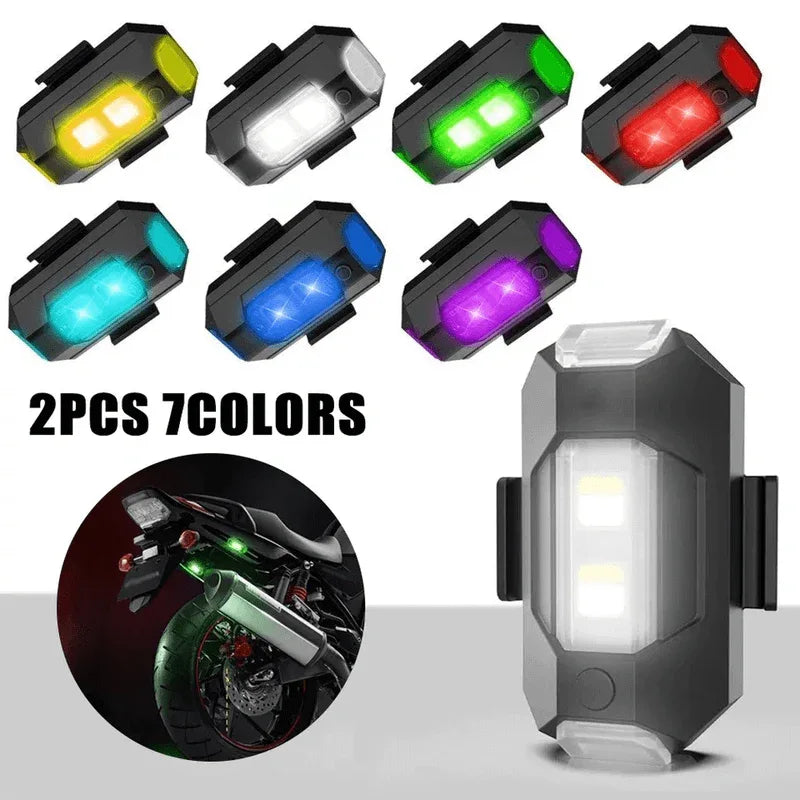 2 pcs universal led bike strobe lights - Prozone