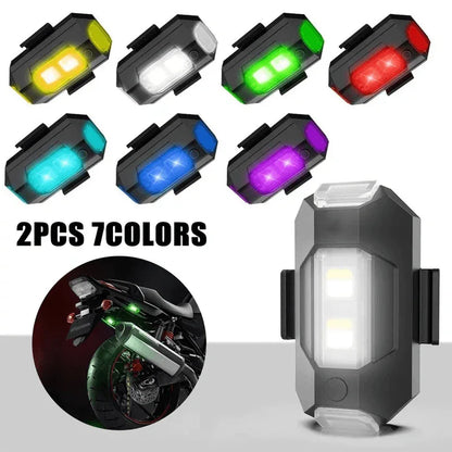 2 pcs universal led bike strobe lights - Prozone