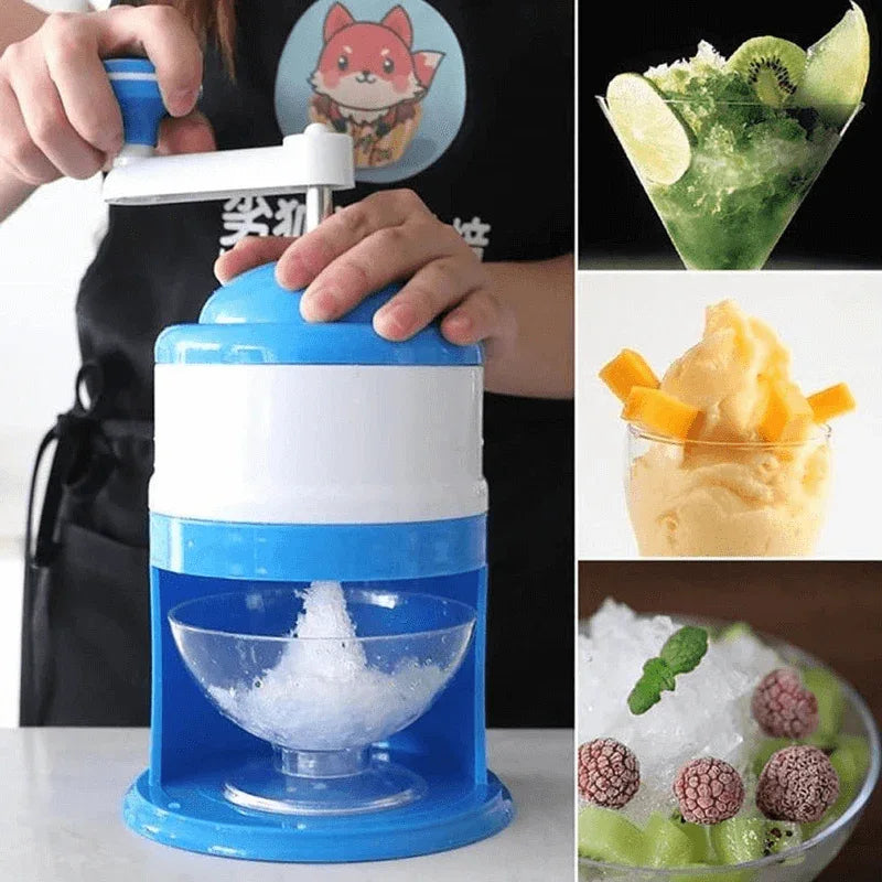 Hand crank ice crusher snow cone maker machine - Prozone