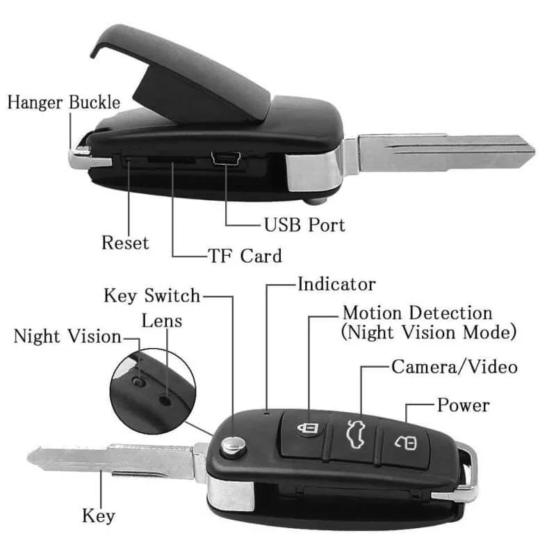 Car keychain camera with night vision s820 - Prozone