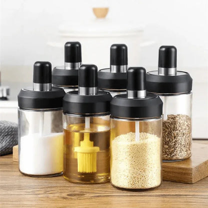 Airtight glass jar spice container bottle 250ml - Prozone